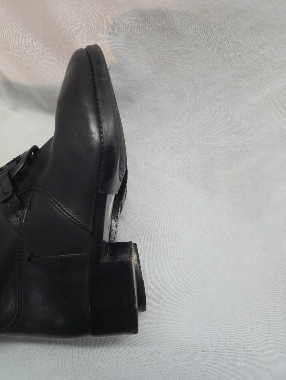 Tory Burch Miller Women's Size 8 Black Leather Pull On Riding Boots - Picture 9 of 9